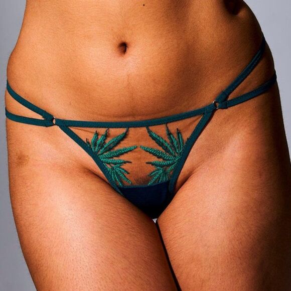 Thistle and Spire Women's Brooklyn Haze Thong Emerald Toffee Green Size 3X - Picture 1 of 6